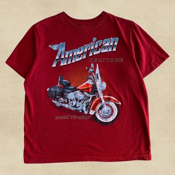 American Heritage Motorcycle Tee - Picture 1 of 2